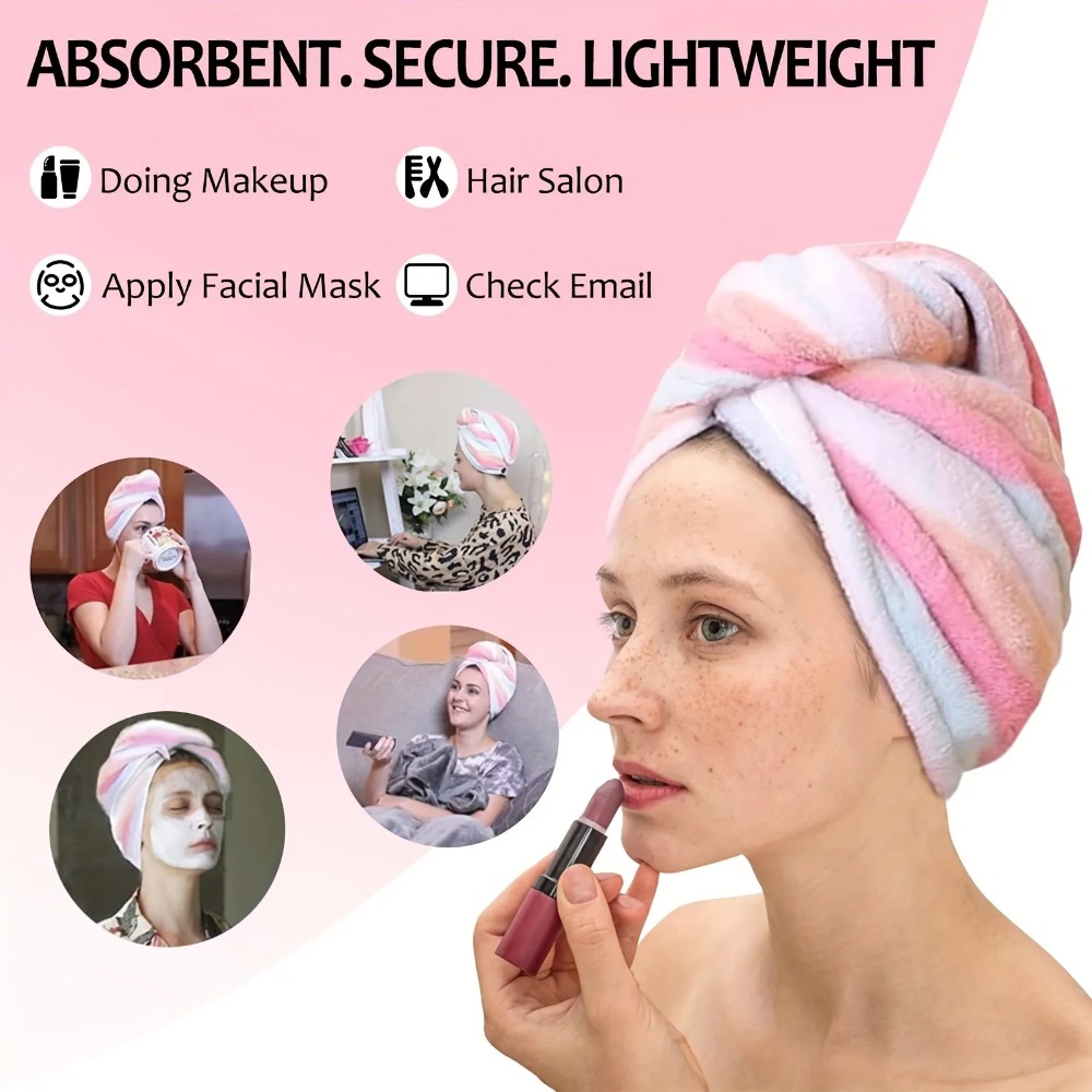 Hair Turban Towel - Ultra chłonny, szybkoschnący ręcznik do włosów
