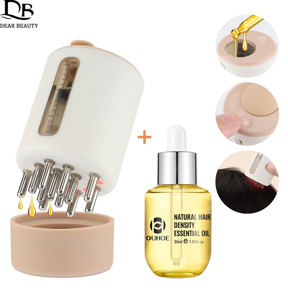 Hair Growth Serum Oil - Wibracje elektryczne grzebień masaż głowy +