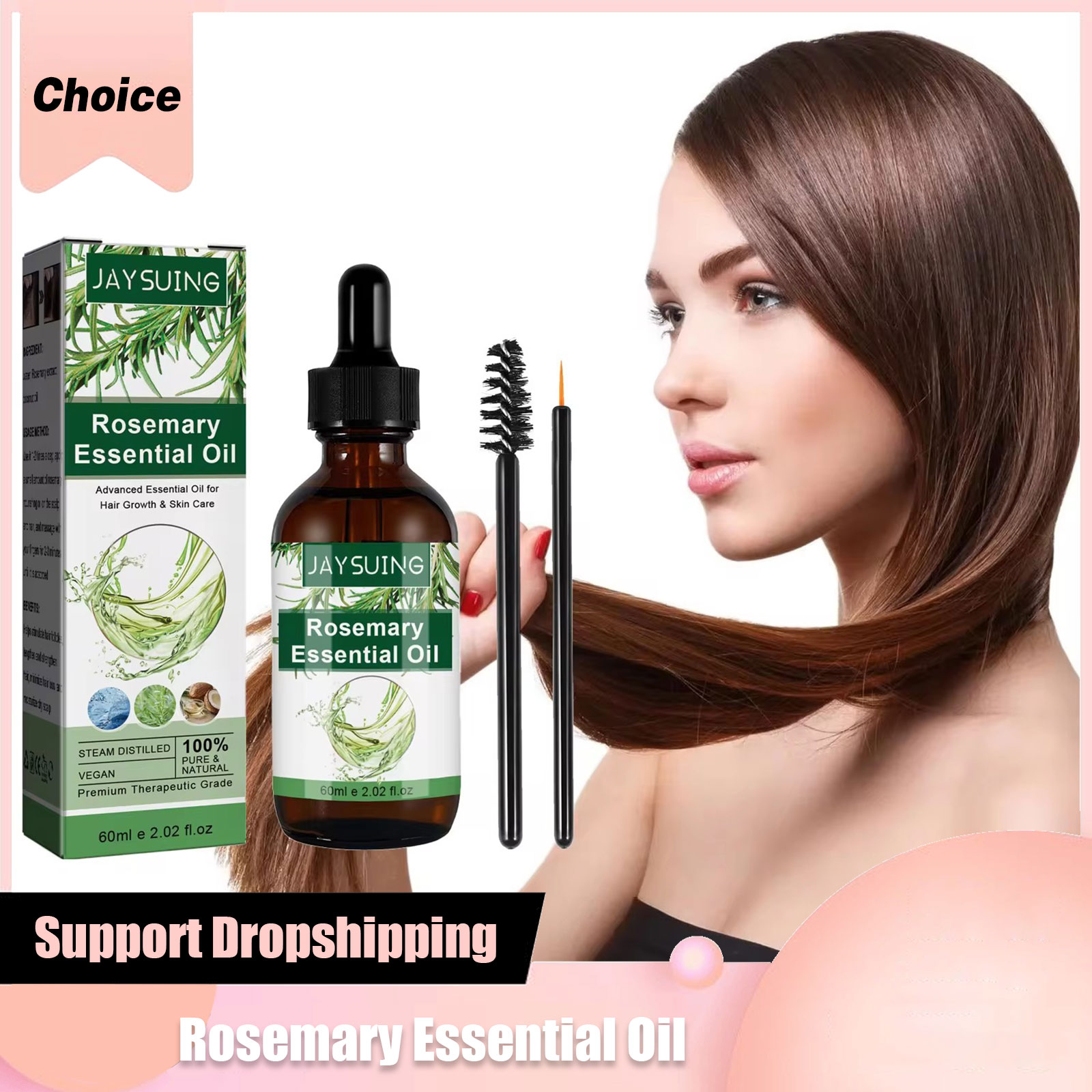 Hair Growth Serum Oil - Olejek eteryczny rozmarynowy na porost włosów
