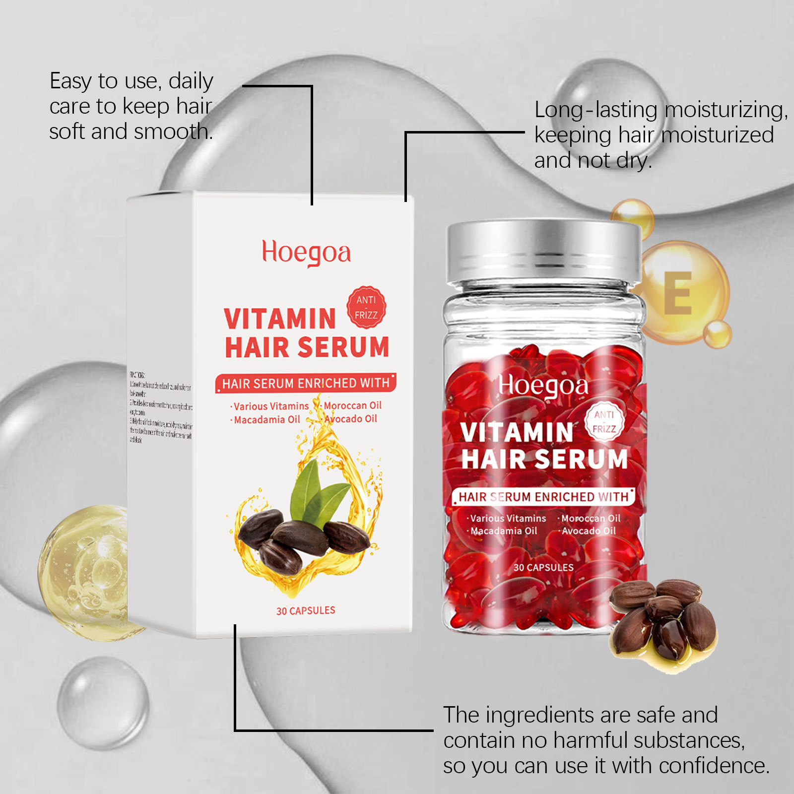 Hair Growth Serum Oil - Witamina Serum do pielęgnacji włosów w