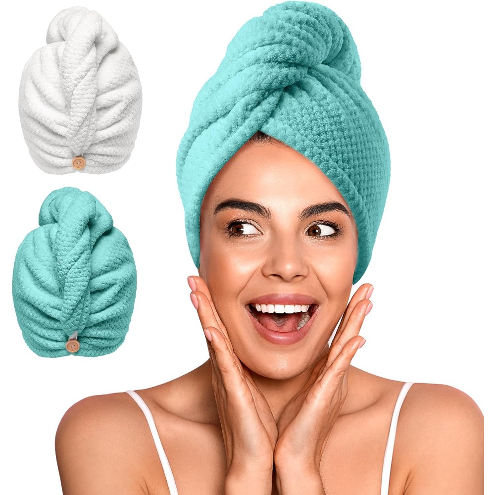 2 sztuki turbanów do włosów z  – Hair Turban Towel recenzja i cena