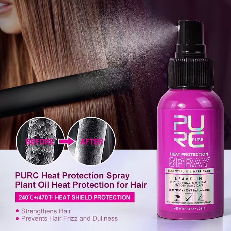 Spray termoosłonowy PURC z ole – Hair Care Heat Protectant recenzja i cena